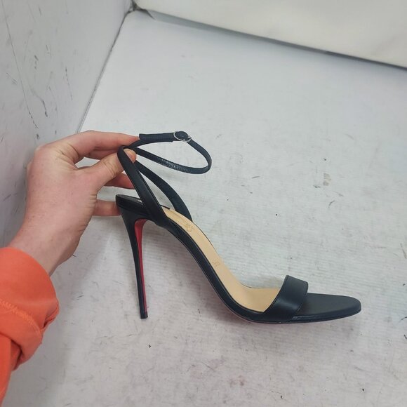 Christian Louboutin Loubigirl Black Ankle Strap Heel Sandal - Picture 3 of 15